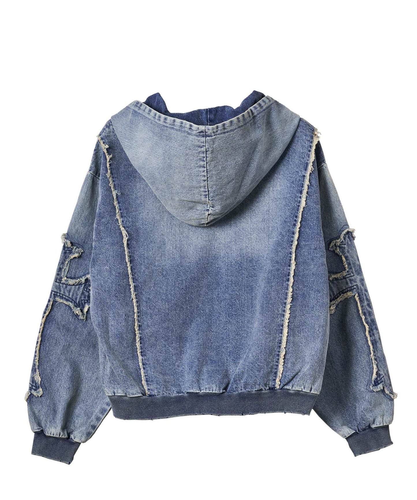 クロスフリンジZIPパーカー