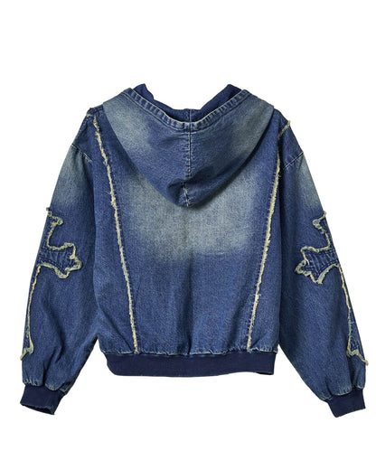 クロスフリンジZIPパーカー