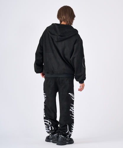 カットスエード　総刺繍ロゴセットアップ