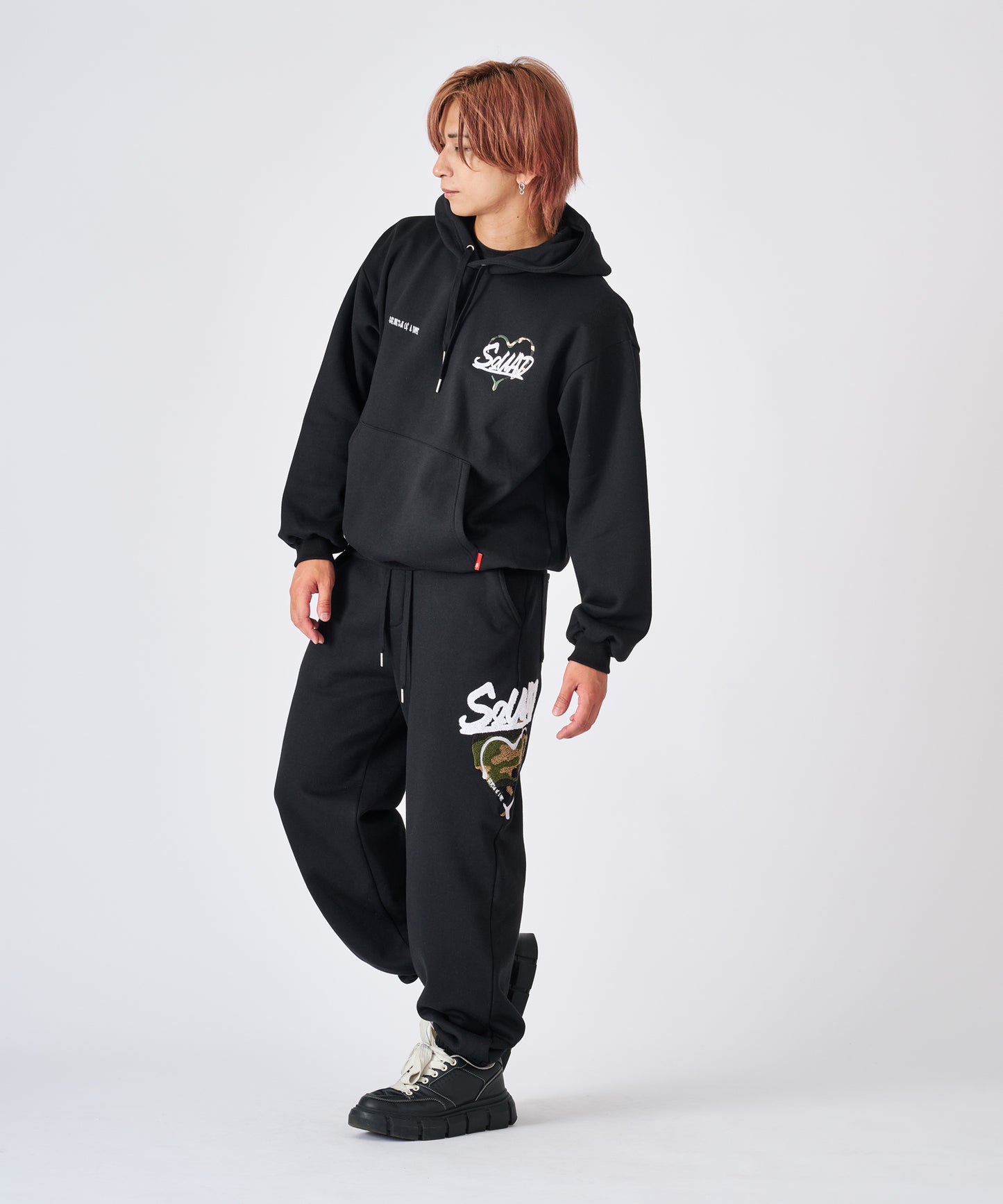 ハートサガラ刺繍セットアップ