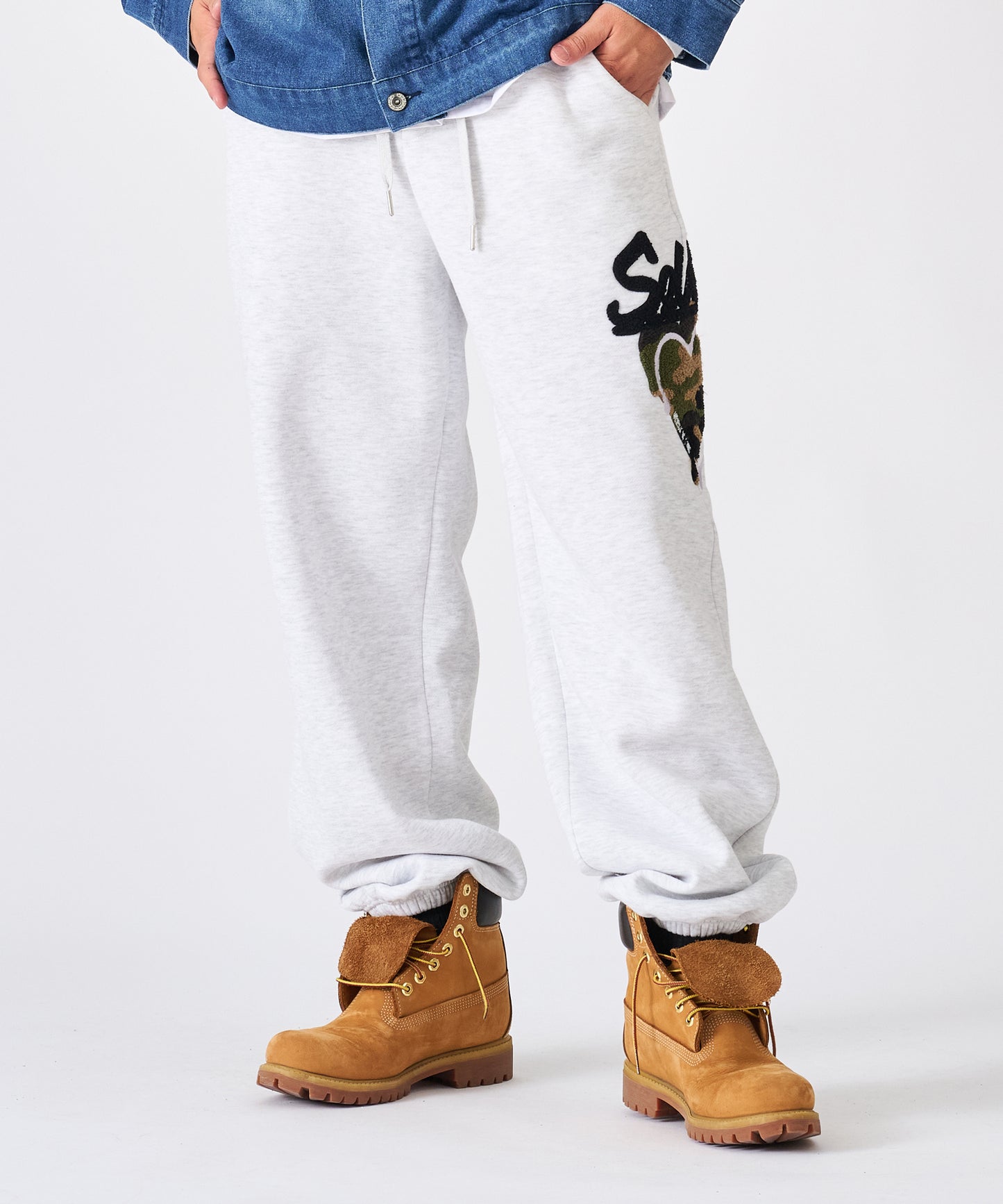 ハートサガラ刺繍パンツ