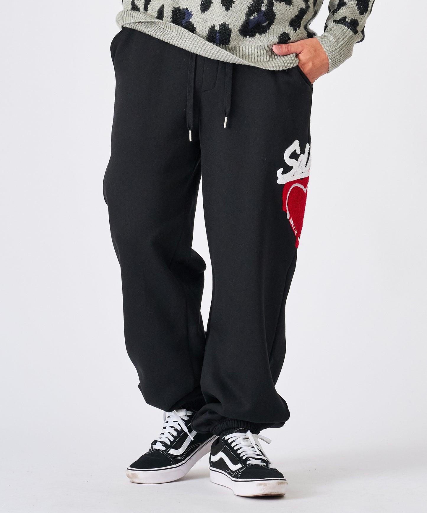 ハートサガラ刺繍パンツ