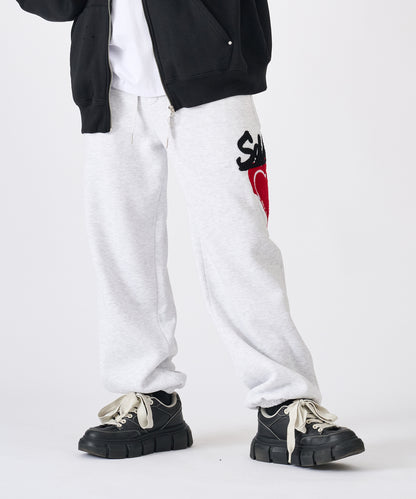 ハートサガラ刺繍パンツ