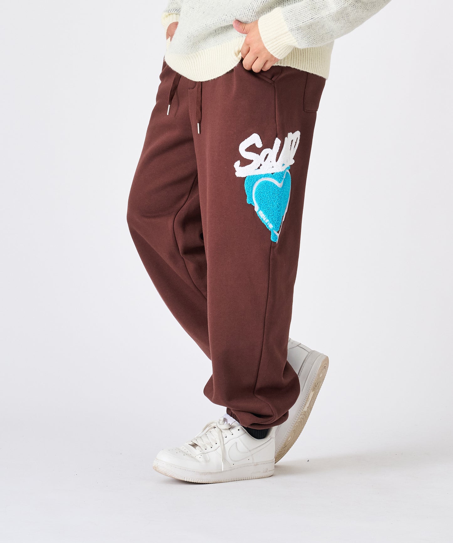 ハートサガラ刺繍パンツ