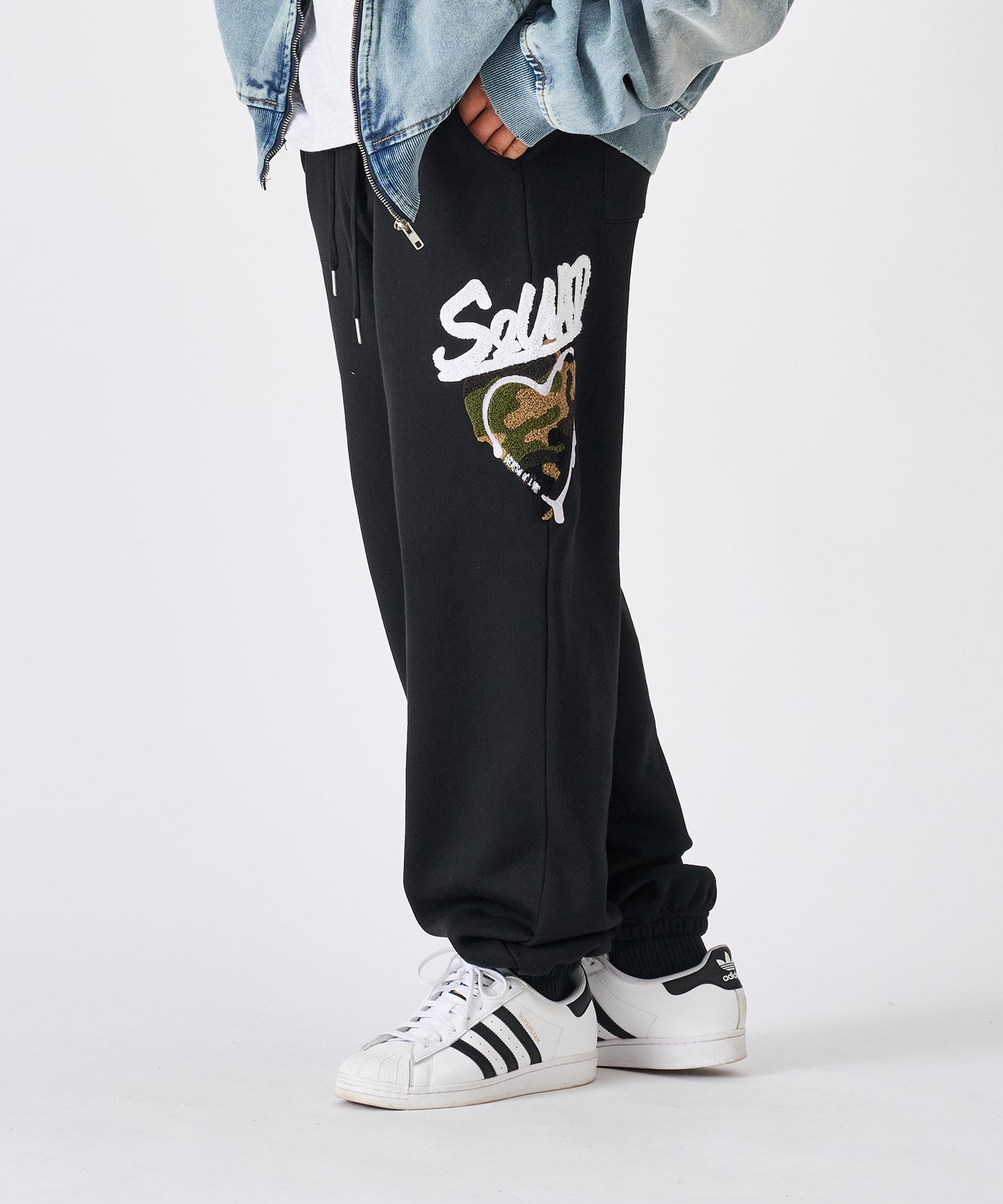 ハートサガラ刺繍パンツ