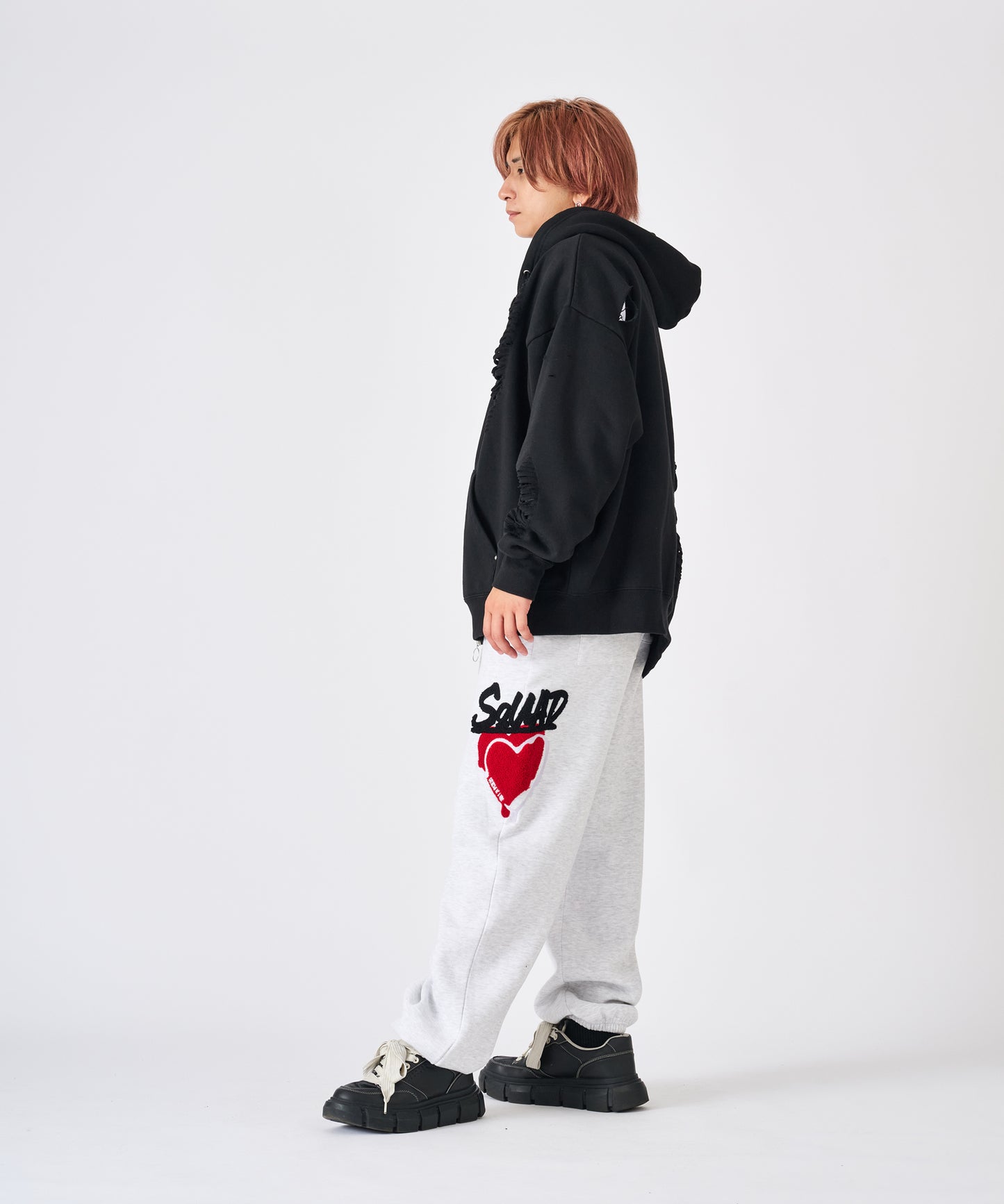 ハートサガラ刺繍パンツ