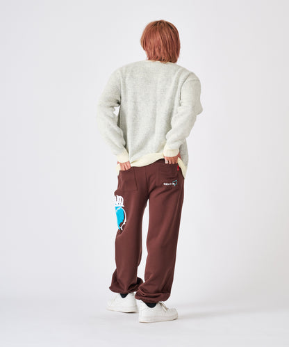 ハートサガラ刺繍パンツ