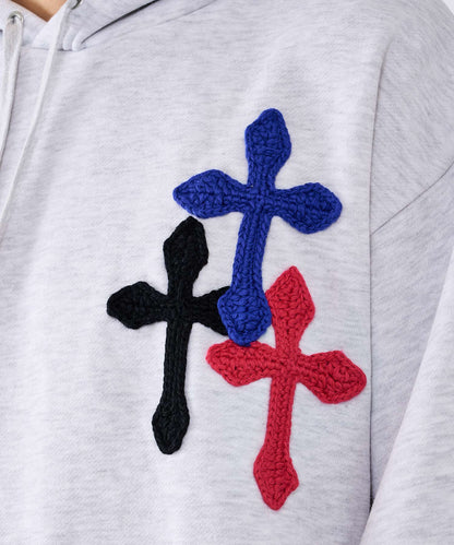 極太糸クロス刺繍セットアップ