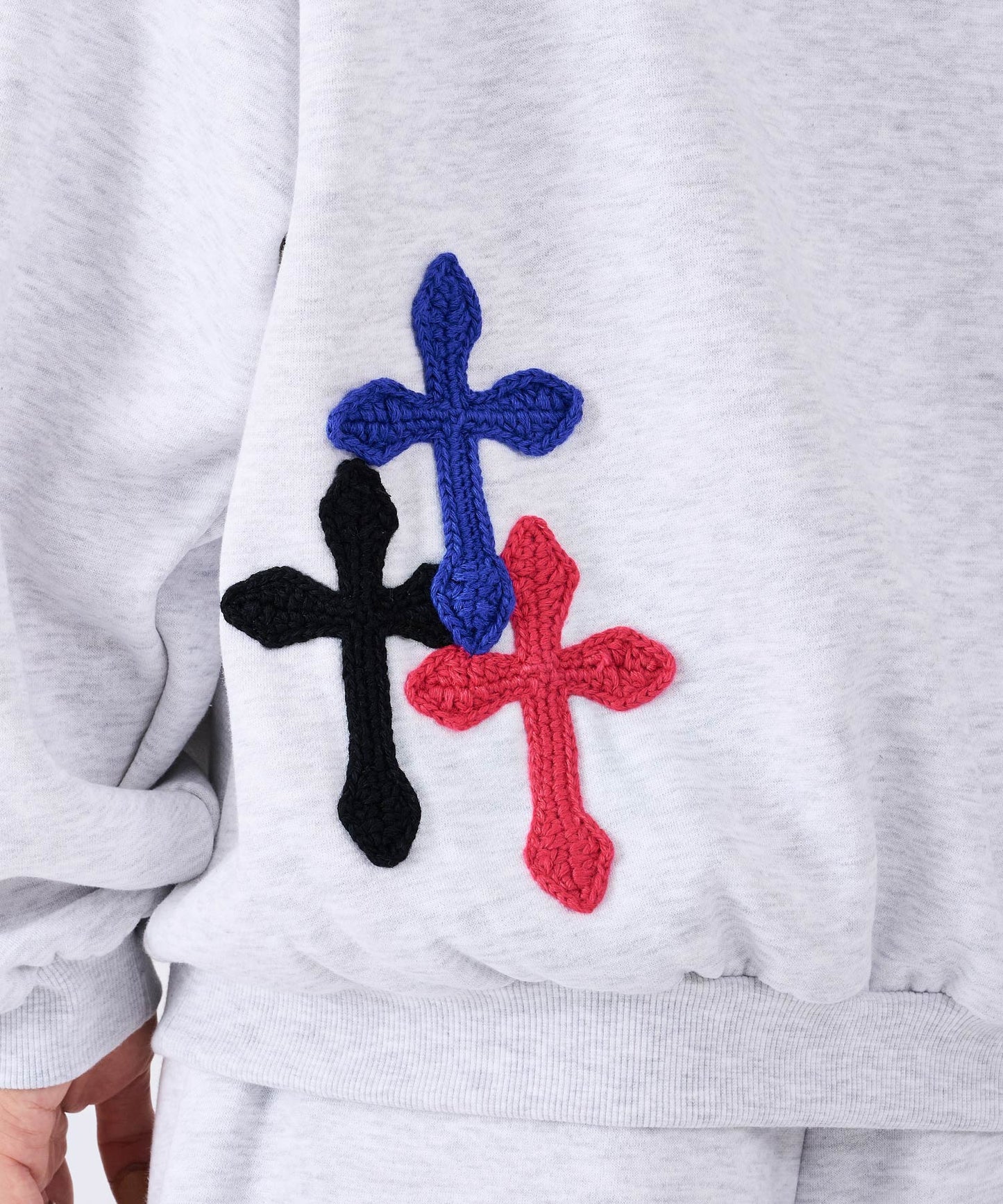 極太糸クロス刺繍セットアップ