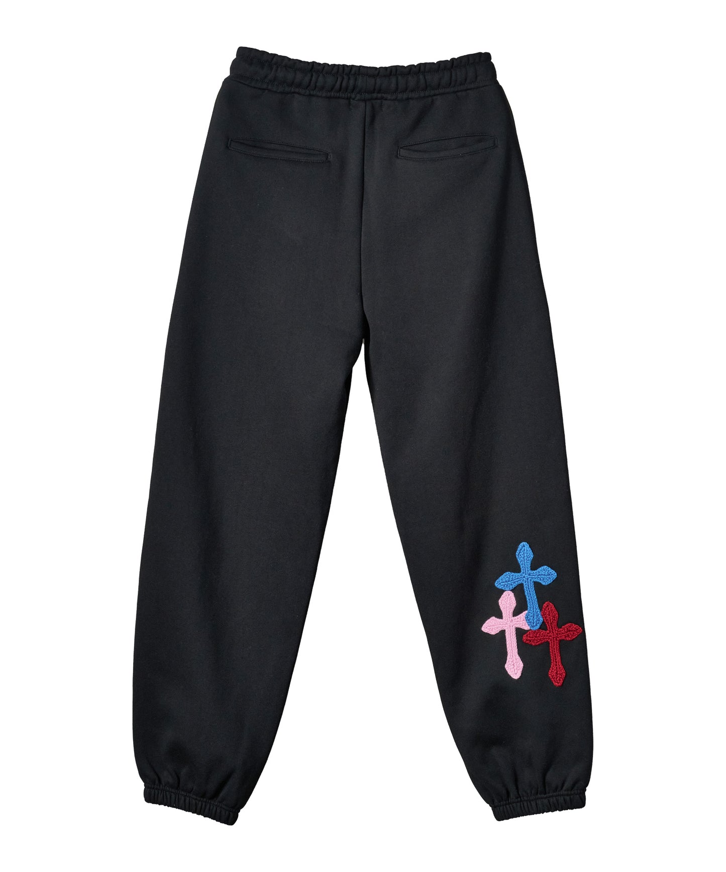 極太糸クロス刺繍スウェットパンツ