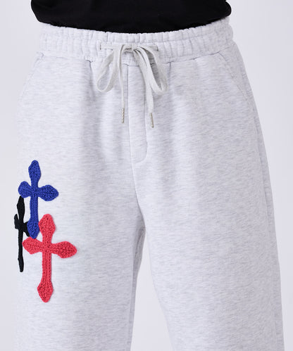 極太糸クロス刺繍セットアップ