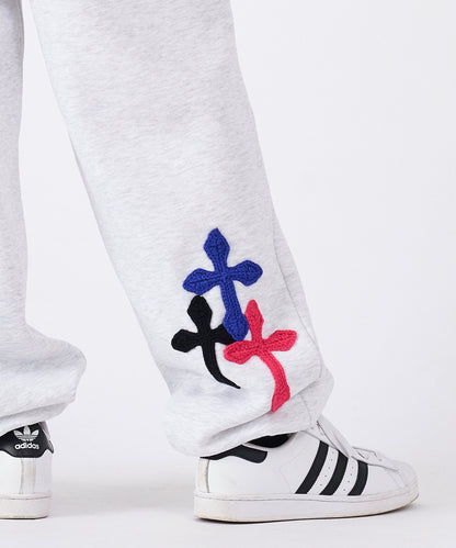 極太糸クロス刺繍セットアップ