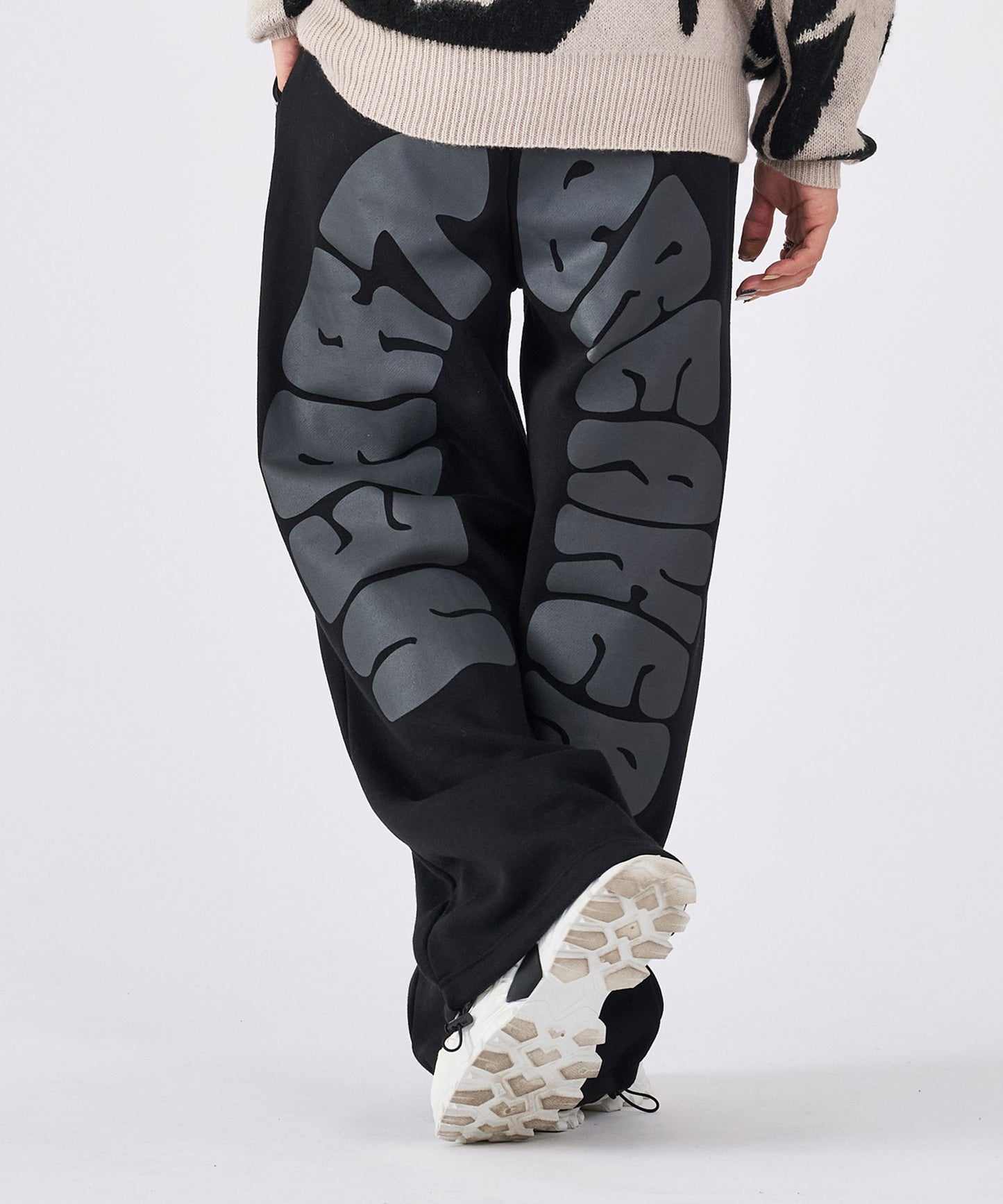 バックアーチプリントスウェットパンツ