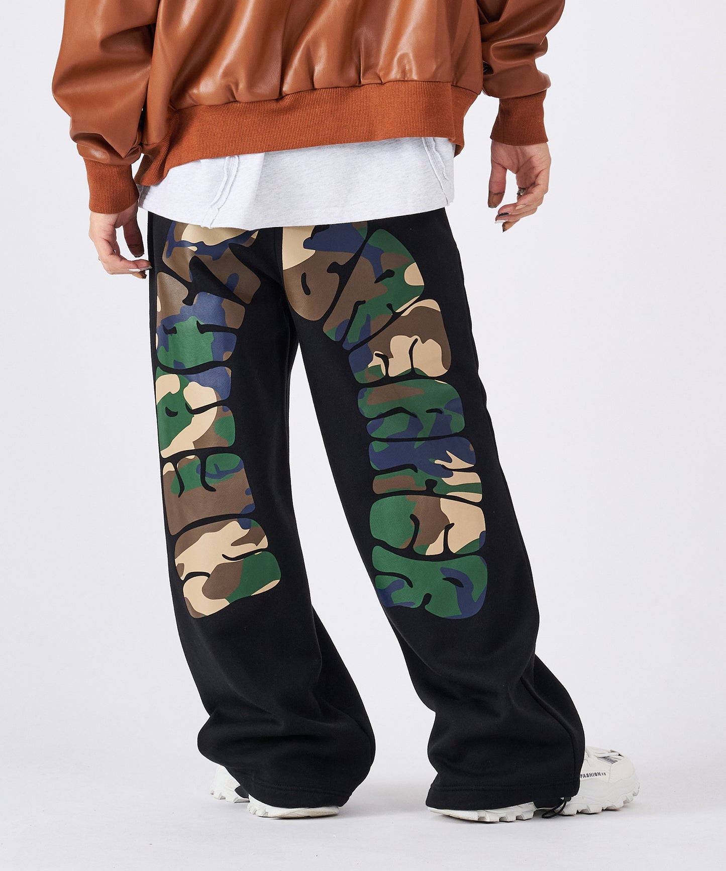 バックアーチプリントスウェットパンツ