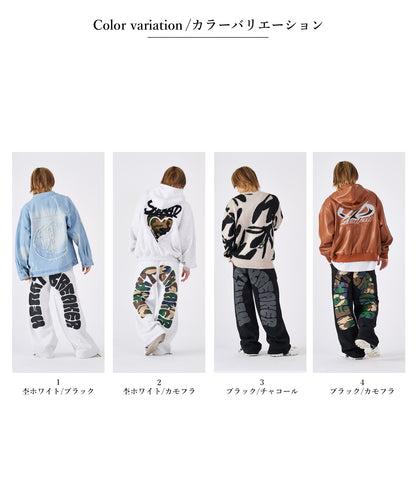 バックアーチプリントスウェットパンツ