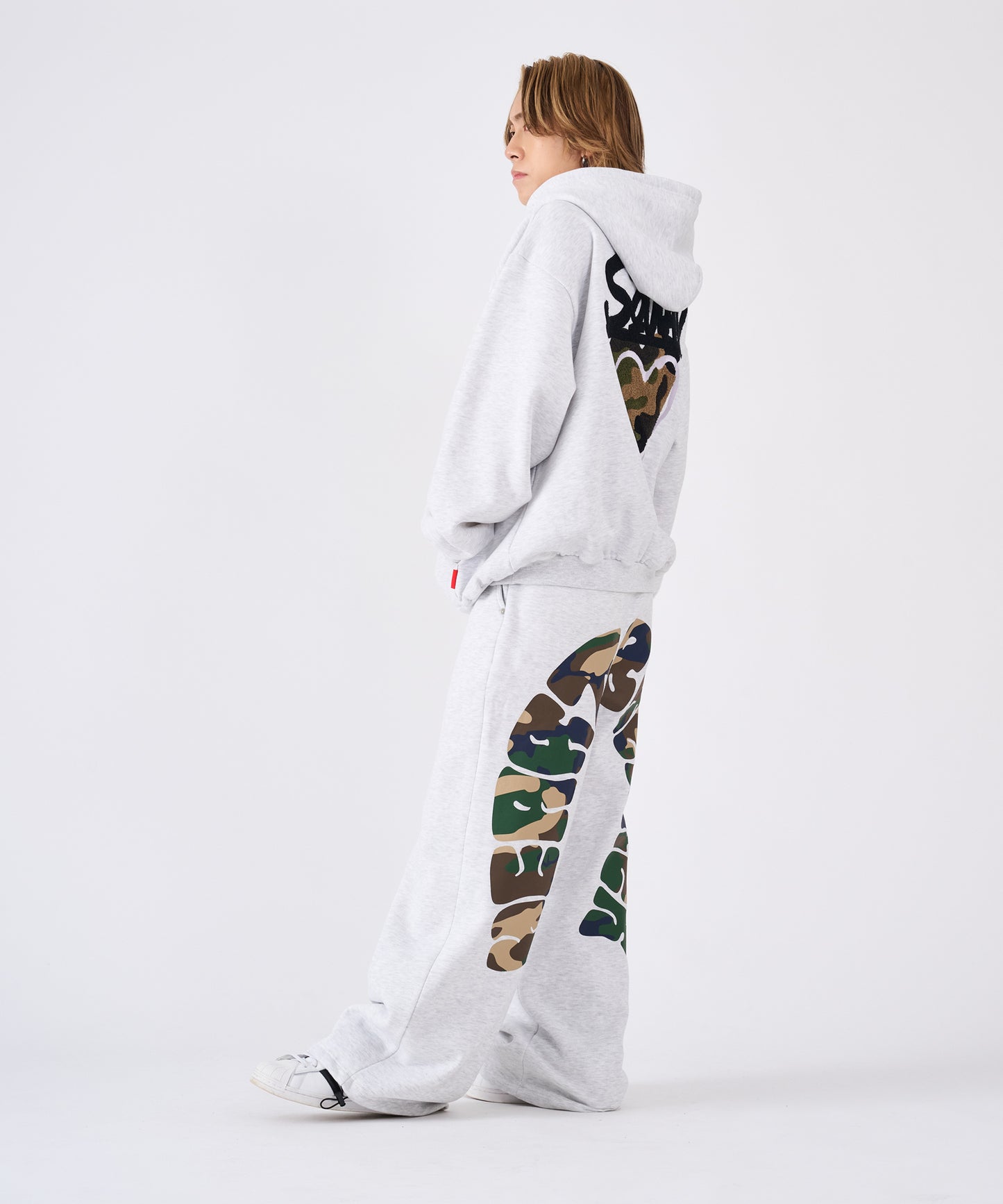バックアーチプリントスウェットパンツ