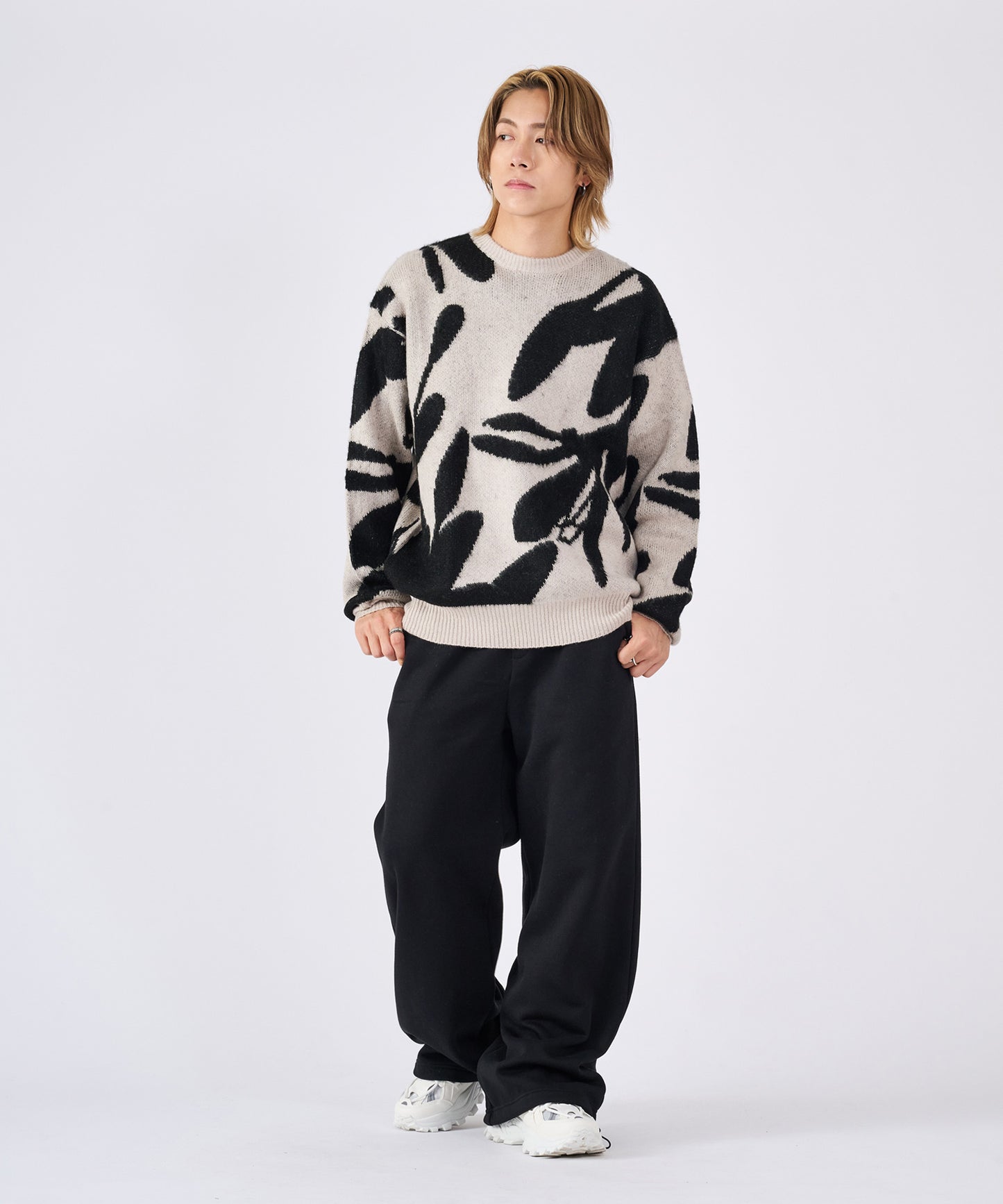 バックアーチプリントスウェットパンツ