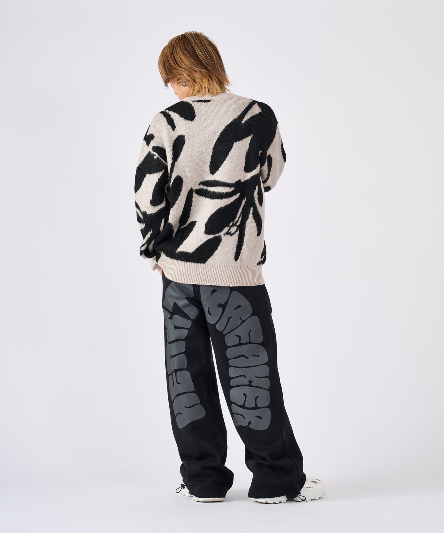 バックアーチプリントスウェットパンツ