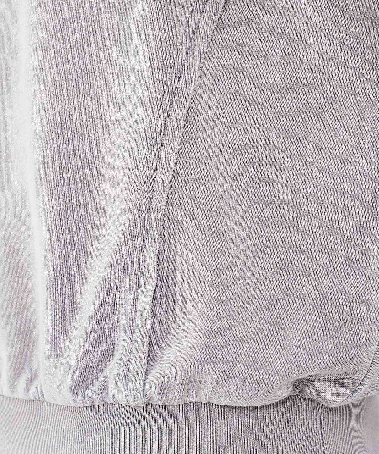 スカルアートアップリケカットオフトレーナー