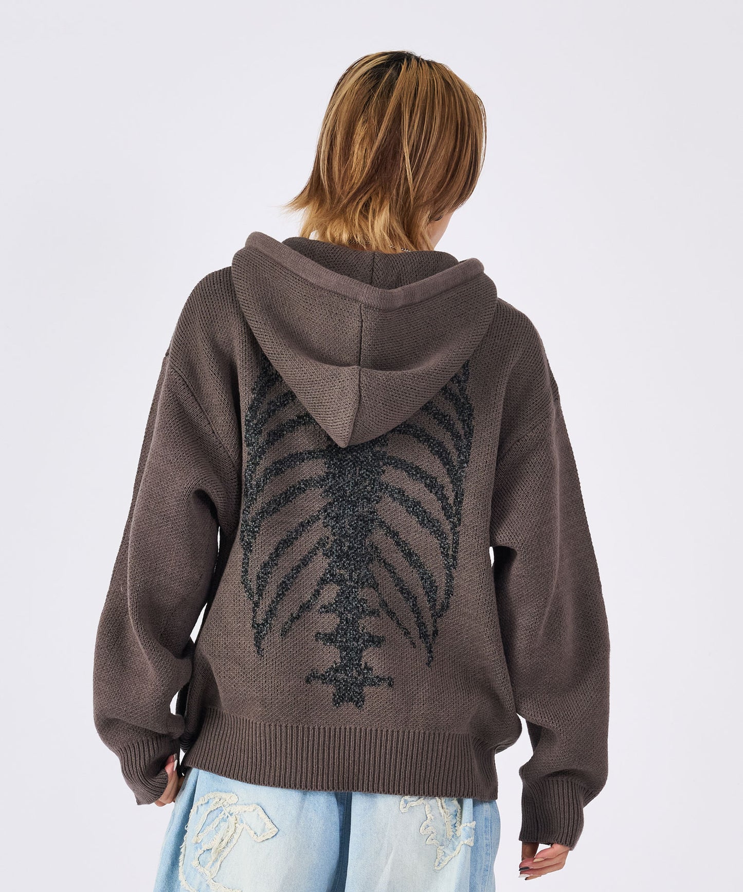 モールジャガードパーカー