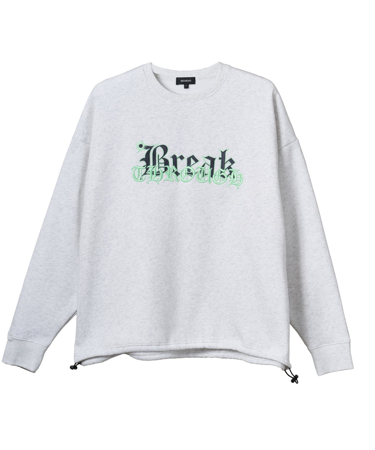 ロゴ刺繡トレーナー