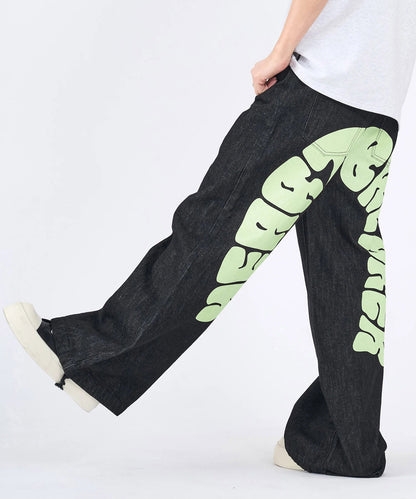 バックアーチロゴデニムパンツ