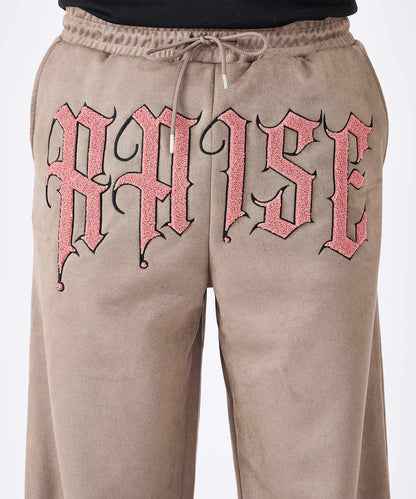 カットスエード　サガラ刺繍パンツ