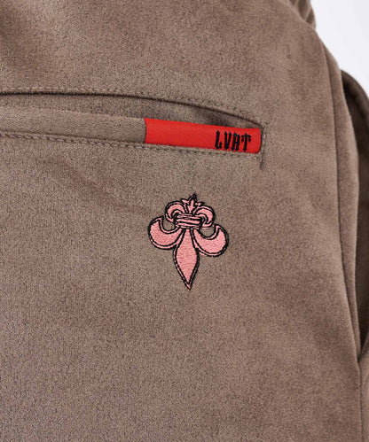 カットスエード　サガラ刺繍パンツ