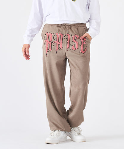 カットスエード　サガラ刺繍パンツ