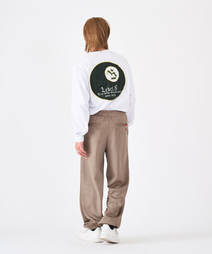 カットスエード　サガラ刺繍パンツ