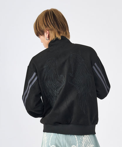 カットスエード　フェザーロゴトラックジャケット
