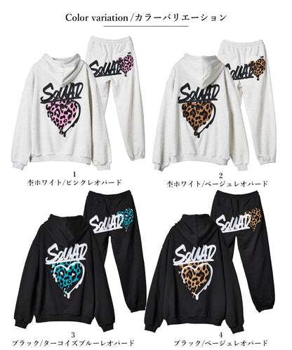 ハートサガラ刺繍セットアップ