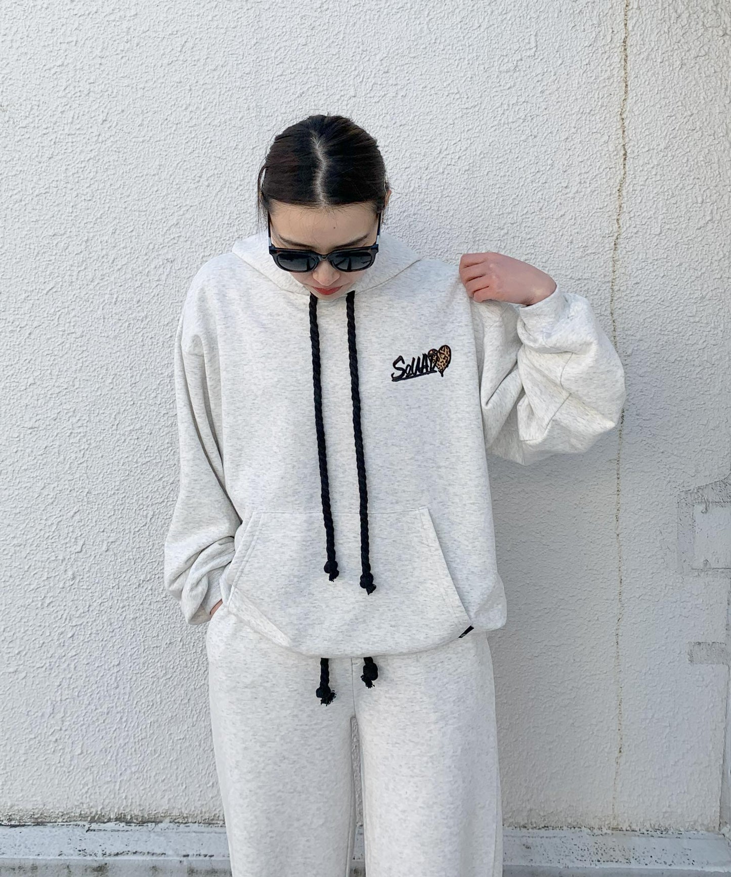 ハートサガラ刺繍セットアップ