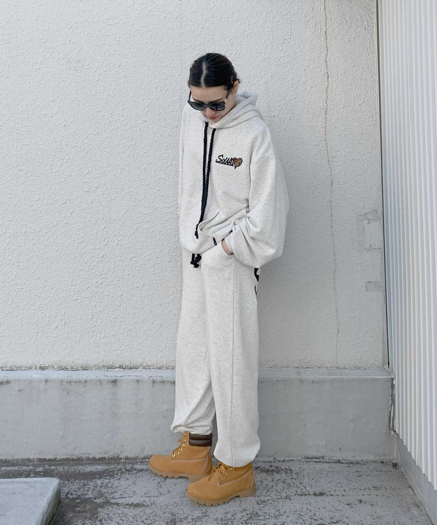 ハートサガラ刺繍セットアップ