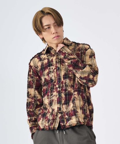 ショート丈フリンジシャツ