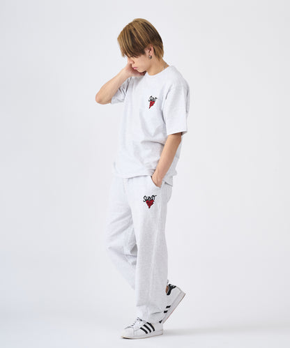 ハートワンポイントロゴ刺繍セットアップ