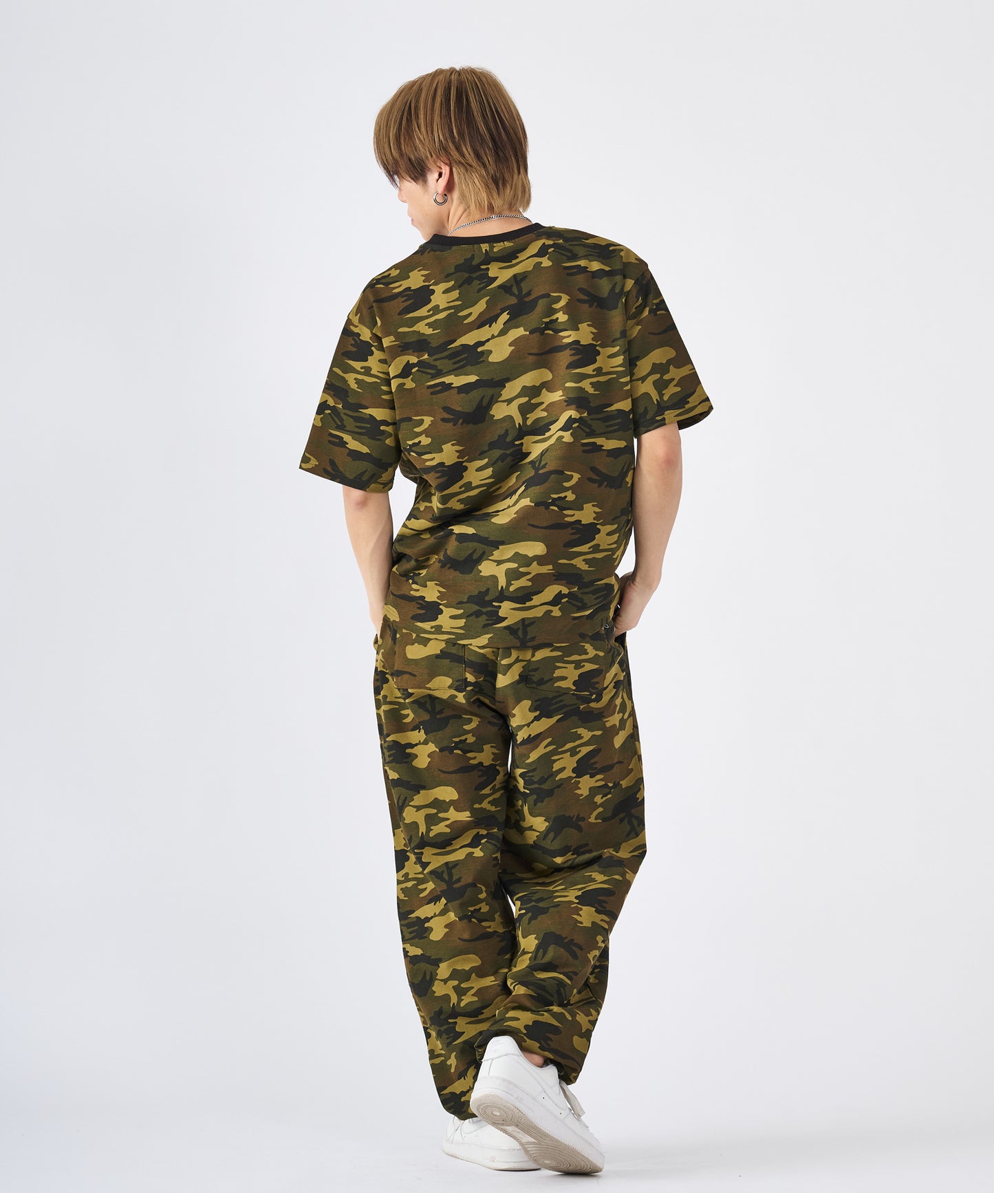 ハートワンポイントロゴ刺繍セットアップ