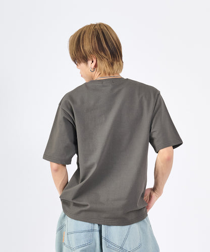 ハートワンポイントロゴ刺繍半袖Tee