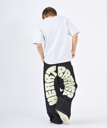 ハートワンポイントロゴ刺繍半袖Tee