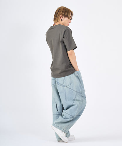 ハートワンポイントロゴ刺繍半袖Tee