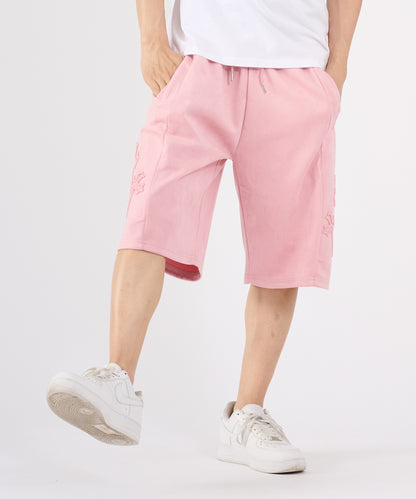 カットスエード　クロスエンボスショートパンツ