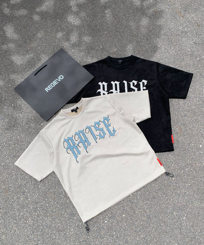 【2着で7,980円】Last Summer Special Vol.8 カットスエード　サガラ刺繍半袖Tシャツ