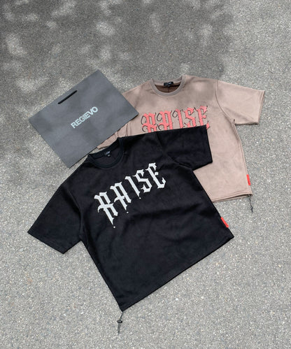【2着で7,980円】Last Summer Special Vol.8 カットスエード　サガラ刺繍半袖Tシャツ