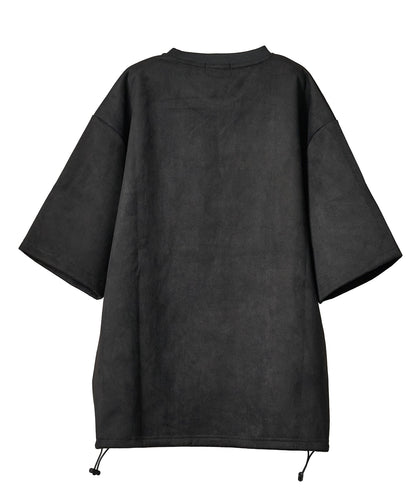 カットスエード　サガラ刺繍半袖Tシャツ