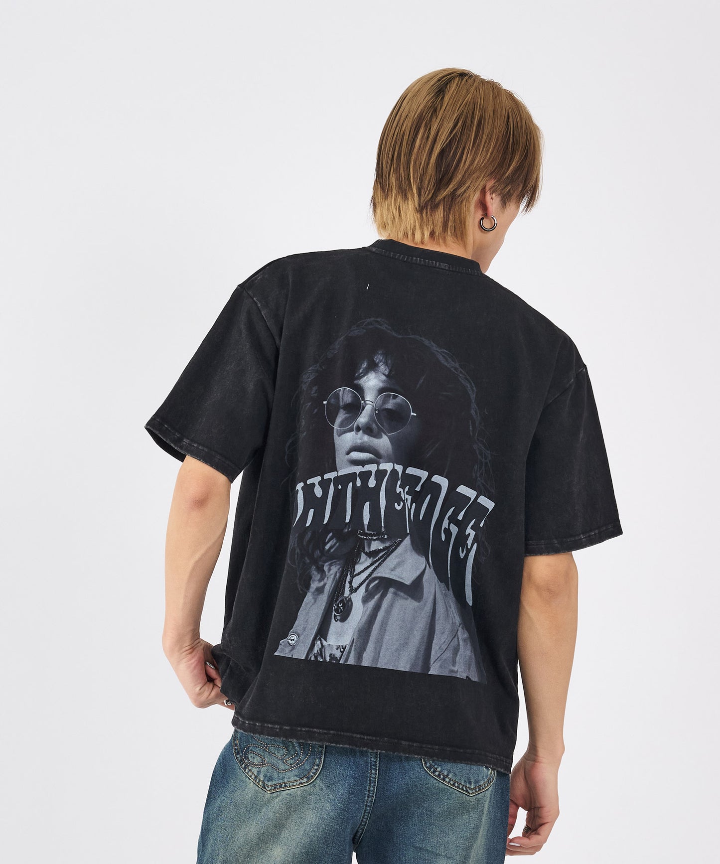 バックコラージュ半袖Tee