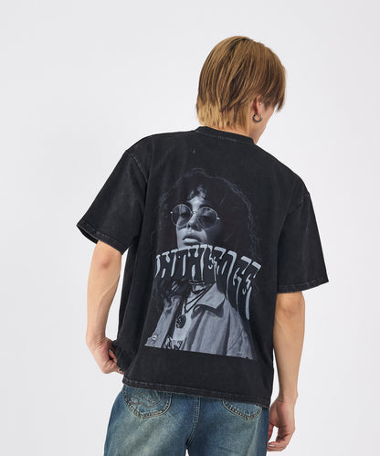 バックコラージュ半袖Tee