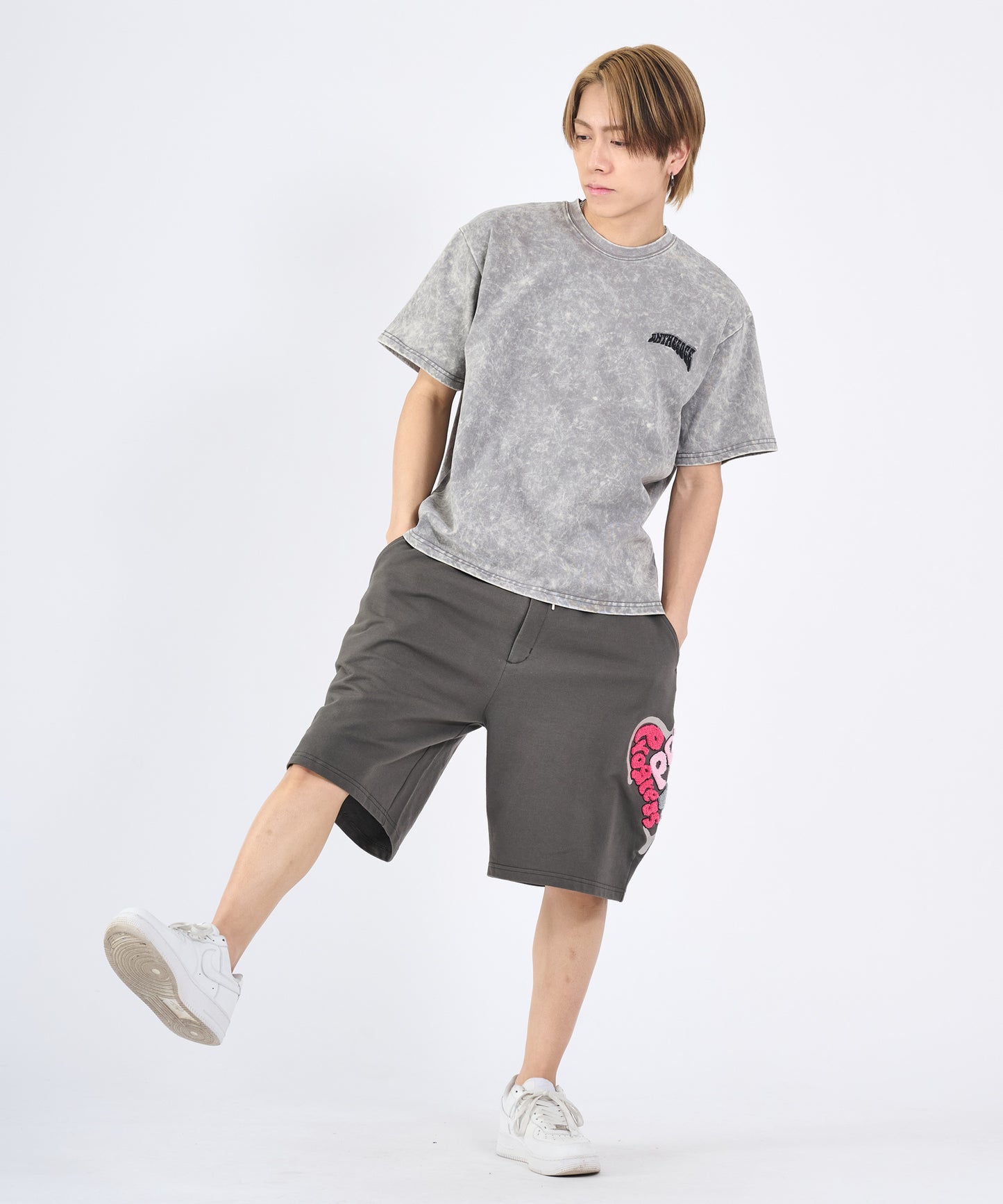 バックコラージュ半袖Tee