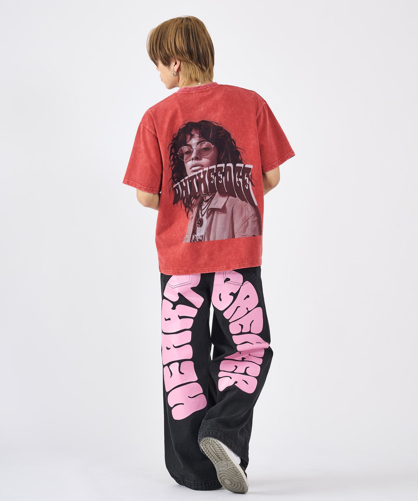 バックコラージュ半袖Tee