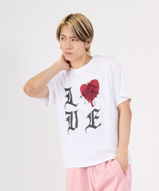 ハートスパイダー半袖Tee