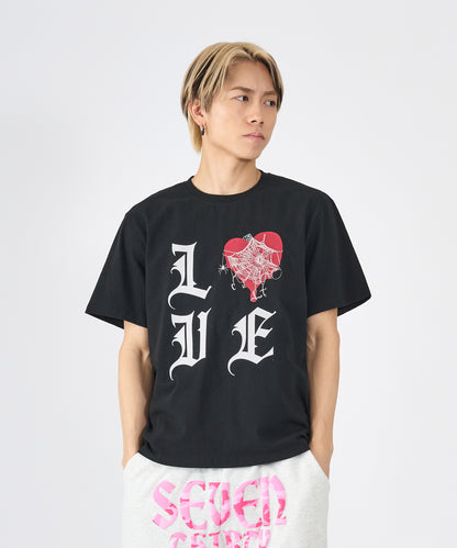 ハートスパイダー半袖Tee